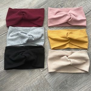Adult twisted ribbed headbands! Set of 6!